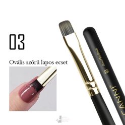 03 - Lapos ovális ecset 8 mm - CANNI Prémium ecset