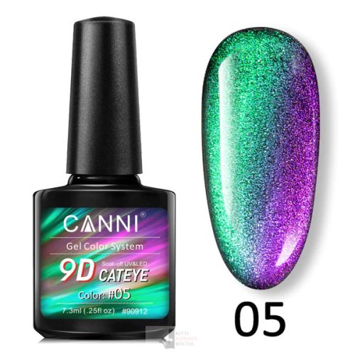 05 színminta - MACSKASZEM EFFEKT - 7.3 ml - CANNI Cat Eye 9D gél lakk 