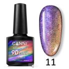 11 színminta - MACSKASZEM EFFEKT - 7.3 ml - CANNI Cat Eye 9D gél lakk 