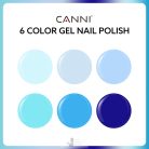 Crystal Clear Waters - CANNI HEMA FREE UV/LED gél lakk szett 6x9ml