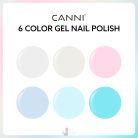 Cotton Candy - CANNI HEMA FREE UV/LED gél lakk szett 6x9ml