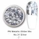 PN Metallic holo glitter mix No.31 Silver