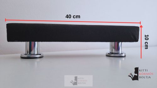 Cserélhető huzatos kéztámasz alap 40 cm hosszú 10 cm magas, egy huzattal 