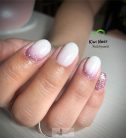 MILKY WHITE- erősített géllakk alap - FIBER GEL WITH VITAMIN 
