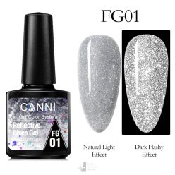 FG01 - CANNI UV/LED Reflective Disco gél lakk 7.3 ml