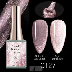 C127 - Sparkle Diamond Cat Eye UV/LED gél lakk 16 ml