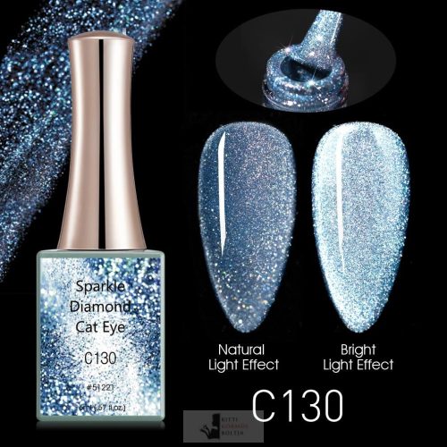 C130 - Sparkle Diamond Cat Eye UV/LED gél lakk 16 ml