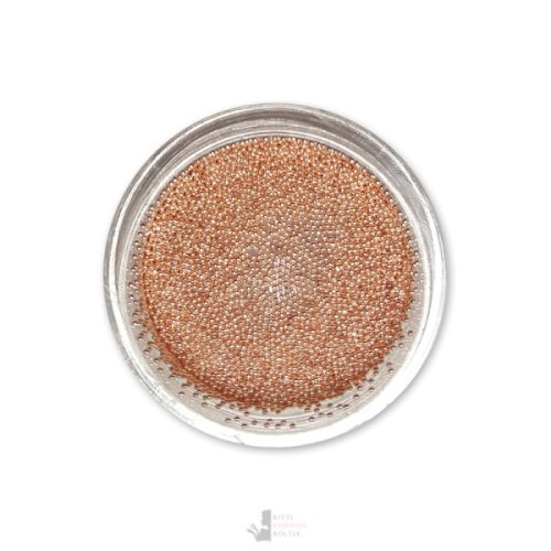 Fém gyöngy - rosé-arany (0,4 mm)