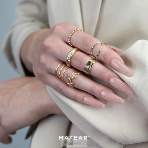 GG27 Glitter Dark Rose - MAKEAR Gel&Go Builder Gél