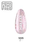 S55 Pink aurora HEMA-FREE MAKEAR STELLAR Gel Polish 8ml MAKEAR STELLAR Gel Polish 8ml 