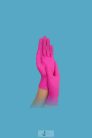 Mercator nitrylex® MAGENTA/ PINK orvosi púdermentes nitril kesztyű - S