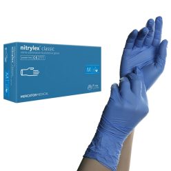   Mercator nitrylex® classic KÉK orvosi púdermentes nitril kesztyű