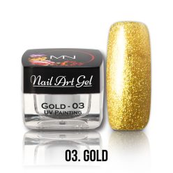   03 - Gold (HEMA-free) Nail Art - 4g - UV Festő Színes Zselé