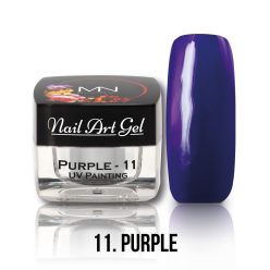   11 - Purple (HEMA-free) Nail Art - 4g - UV Festő Színes Zselé