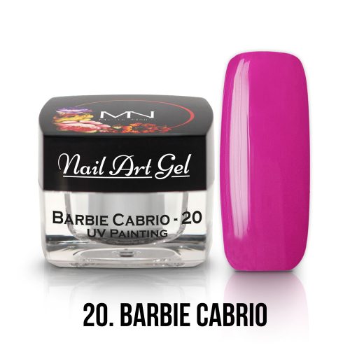 20 - Barbie Cabrio (HEMA-free) Nail Art - 4g - UV Festő Színes Zselé