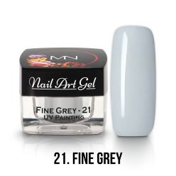   21 - Fine Grey (HEMA-free) Nail Art - 4g - UV Festő Színes Zselé