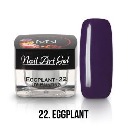   22 - Eggplant (HEMA-free) Nail Art - 4g - UV Festő Színes Zselé