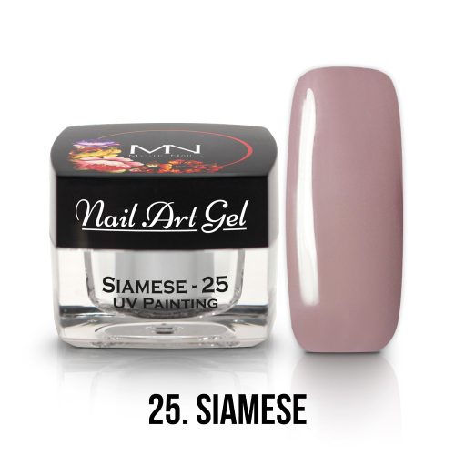 25 - Siamese (HEMA-free) Nail Art - 4g - UV Festő Színes Zselé