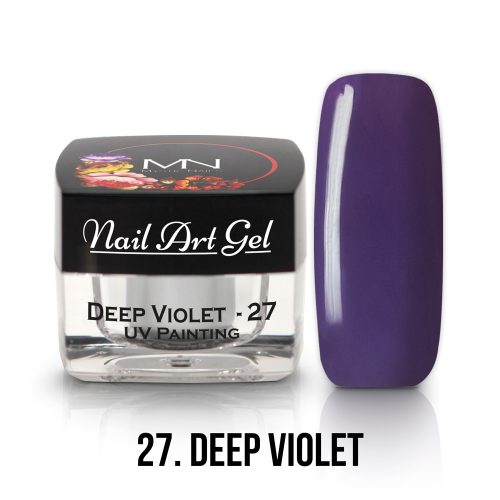 27 - Deep Violet (HEMA-free) Nail Art - 4g - UV Festő Színes Zselé