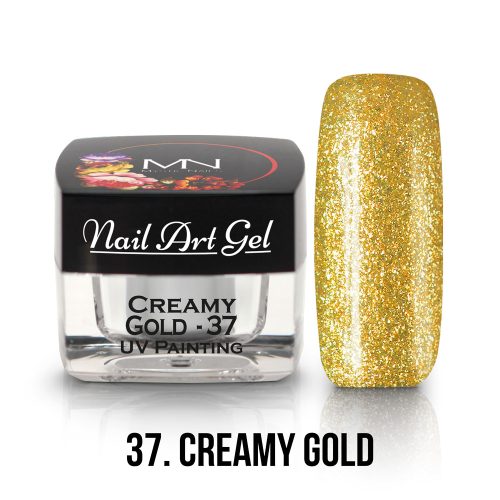 37 - Creamy Gold Nail Art - 4g - UV Festő Színes Zselé