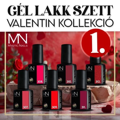 Gél Lakk Szett 01 - Valentin kollekció (HEMA-free) - 6 db x 6ml