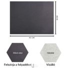 Vízálló terítő 10 DB - Fekete