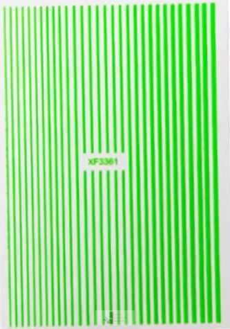 Köröm matrica csík - neon zöld