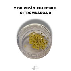   Citromsárga - 02 - Színes szárított virág utántöltő 2 db virágfejecske