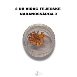   Narancssárga - 03 - Színes szárított virág utántöltő 2 db virágfejecske
