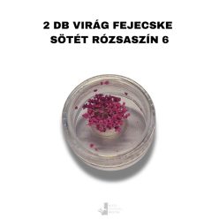   Sötét rózsaszín - 06 - Színes szárított virág utántöltő 2 db virágfejecske
