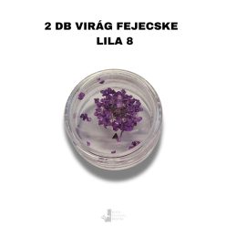   Lila - 08 - Színes szárított virág utántöltő 2 db virágfejecske