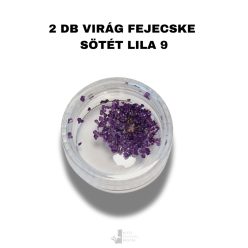   Sötét lila - 09 - Színes szárított virág utántöltő 2 db virágfejecske