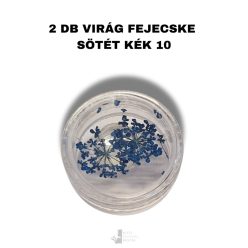   Kék - 10 - Színes szárított virág utántöltő 2 db virágfejecske