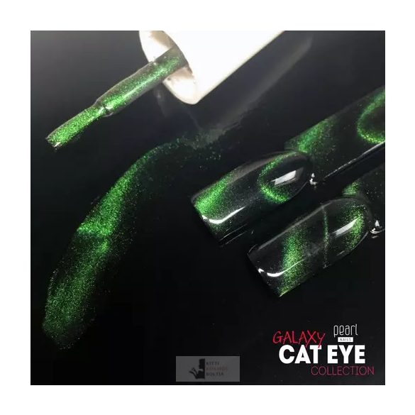 GALAXY CAT EYE EFFECT 703 GÉL LAKK - GREEN