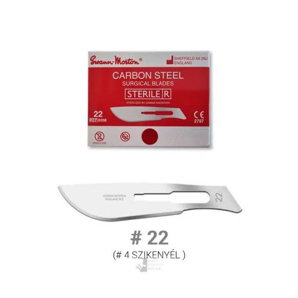 Swann-Morton steril szikepenge #22 - 100db