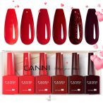   CANNI HEMA FREE UV/LED gél lakk szett 6x9ml - Red Velvet Reverie