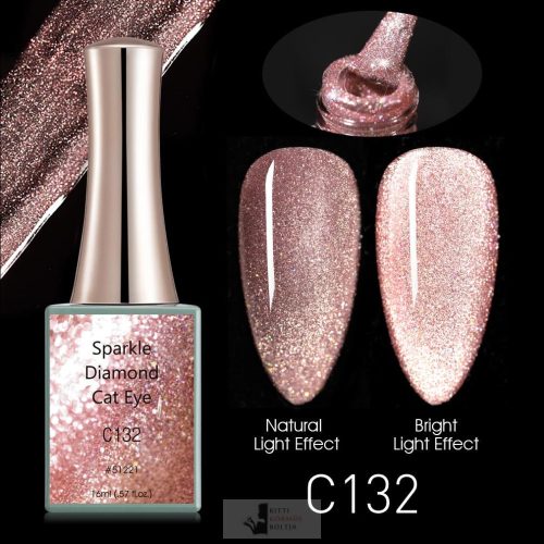 C132  színminta Sparkle Diamond Cat Eye