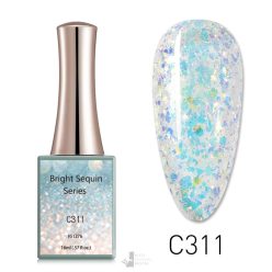   C311 színminta - CANNI Bright Sequin Series UV/LED gél lakk 16 ml