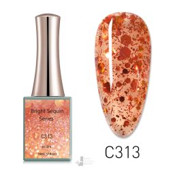   C313 színminta - CANNI Bright Sequin Series UV/LED gél lakk 16 ml