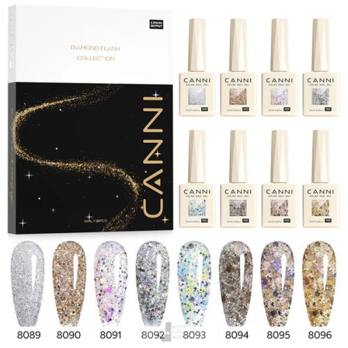 Dawn Crystal Flash Collection - CANNI HEMA FREE szett 8x9ml