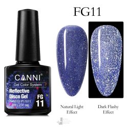   FG11 színminta - CANNI UV/LED Reflective Disco gél lakk 7.3 ml