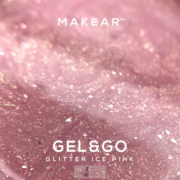 MAKEAR Gel&Go Builder Gél No.GG21 Glitter Ice Pink 15ml