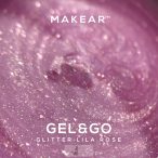 MAKEAR Gel&Go Builder Gél No.GG24 Glitter Lila Rose