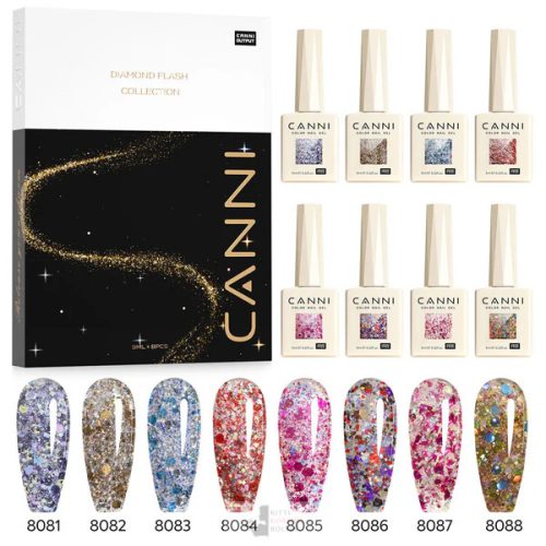 Glitz Flash Collection - CANNI HEMA FREE szett 8x9ml