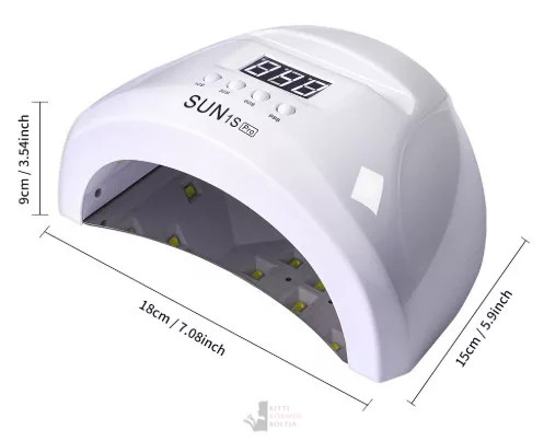 SUN 1S PRO UV/LED műkörmös lámpa – 48W, 30 LED, fehér