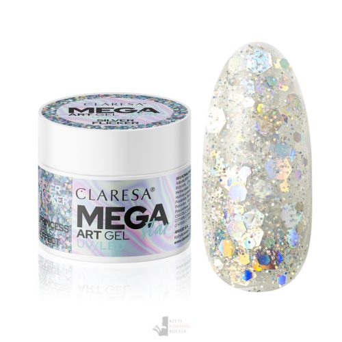 Silver Flicker - CLARESA Megastar Nail Art Gel 10 g