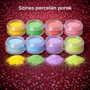 Színes porcelán porok