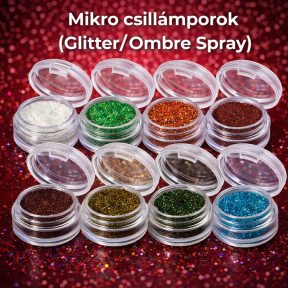 Mikro csillámporok (Glitter/ Ombre Spray)