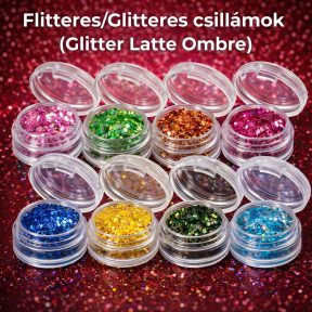Flitteres/ Glitteres csillámok (Glitter Latte Ombre)
