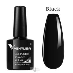 911 - Venalisa UV/LED Gél Lakk 7.5 ml - Black